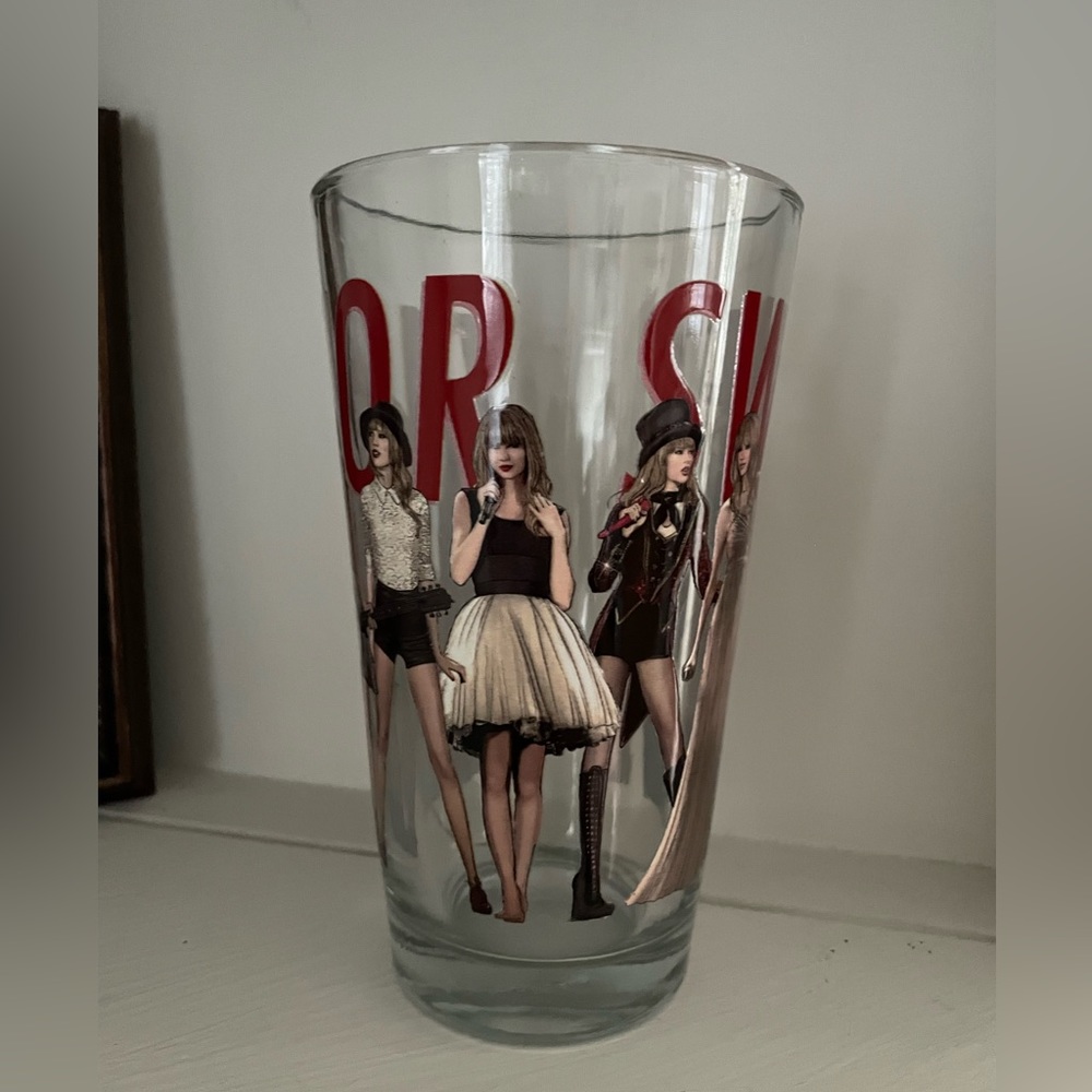 Taylor Swift Red Eras Drinking Glass